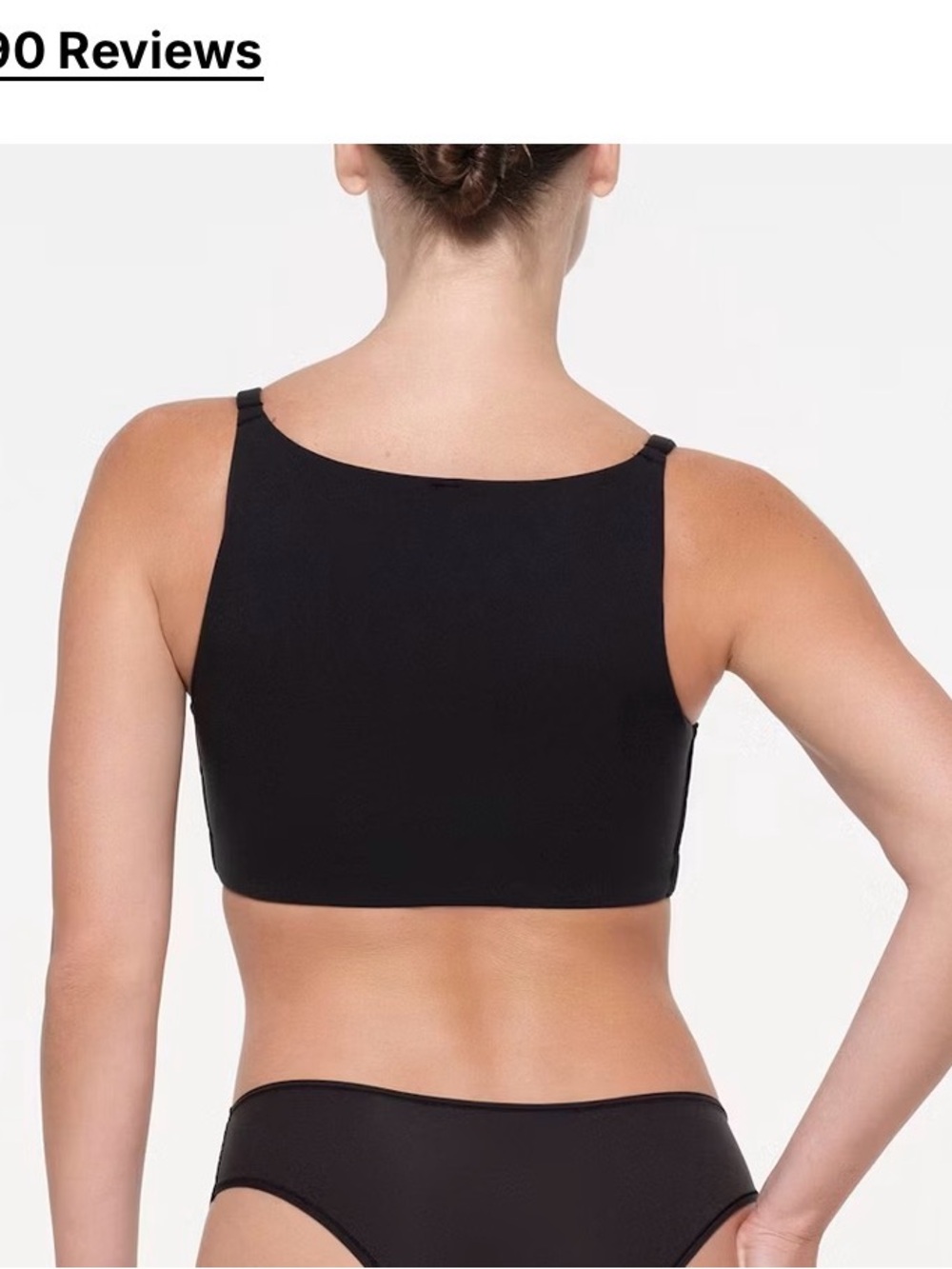 Skims Fits Everybody Back Smoothing Full Coverage Bra - Black 42D - Picture 3 of 6